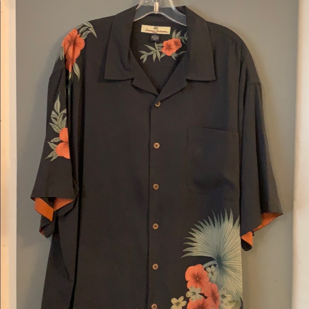 Vintage Tommy Bahama Flora 100% Silk Shirt